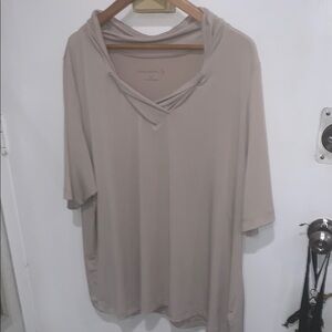 Susan Graver Women's Beige Top Blouse